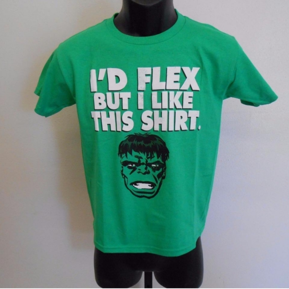 Marvel Hulk mens green tee M